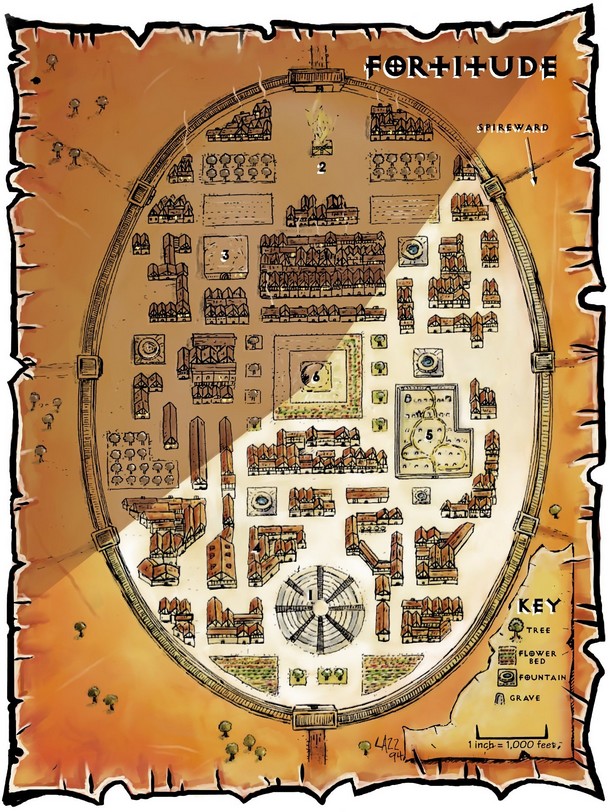 Ville-Portail de Fortitude - Planescape - Outreterre